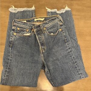 Levi's Straight Leg Blue Jeans